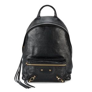 BALENCIAGA Black Classic City Backpack (brand new)